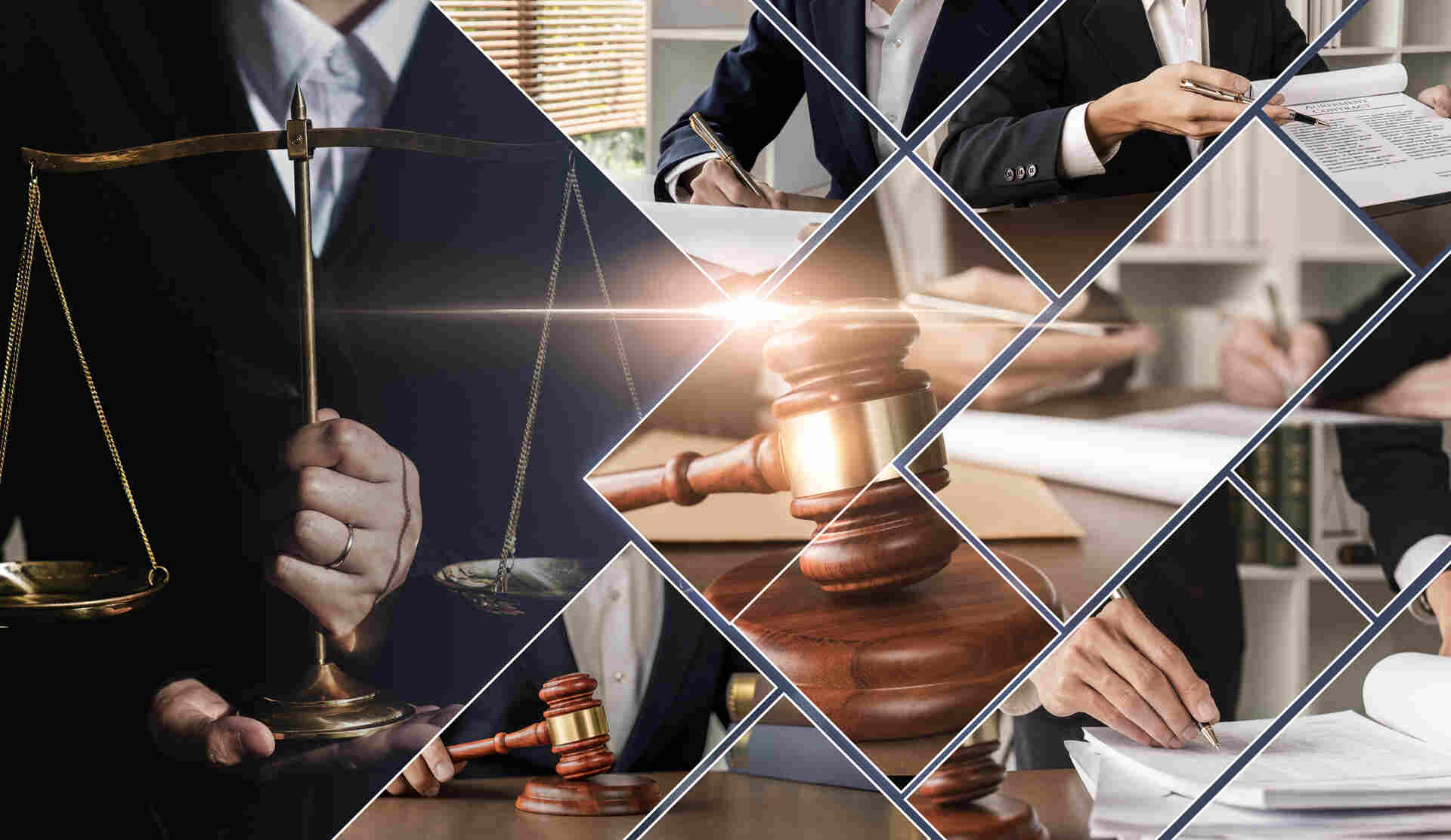 Lawyer concept Laws regarding business contract signing, justice, and litigation